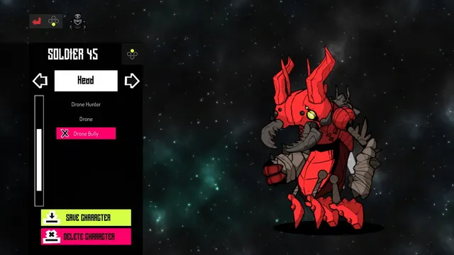 Customizing a Kryll soldier